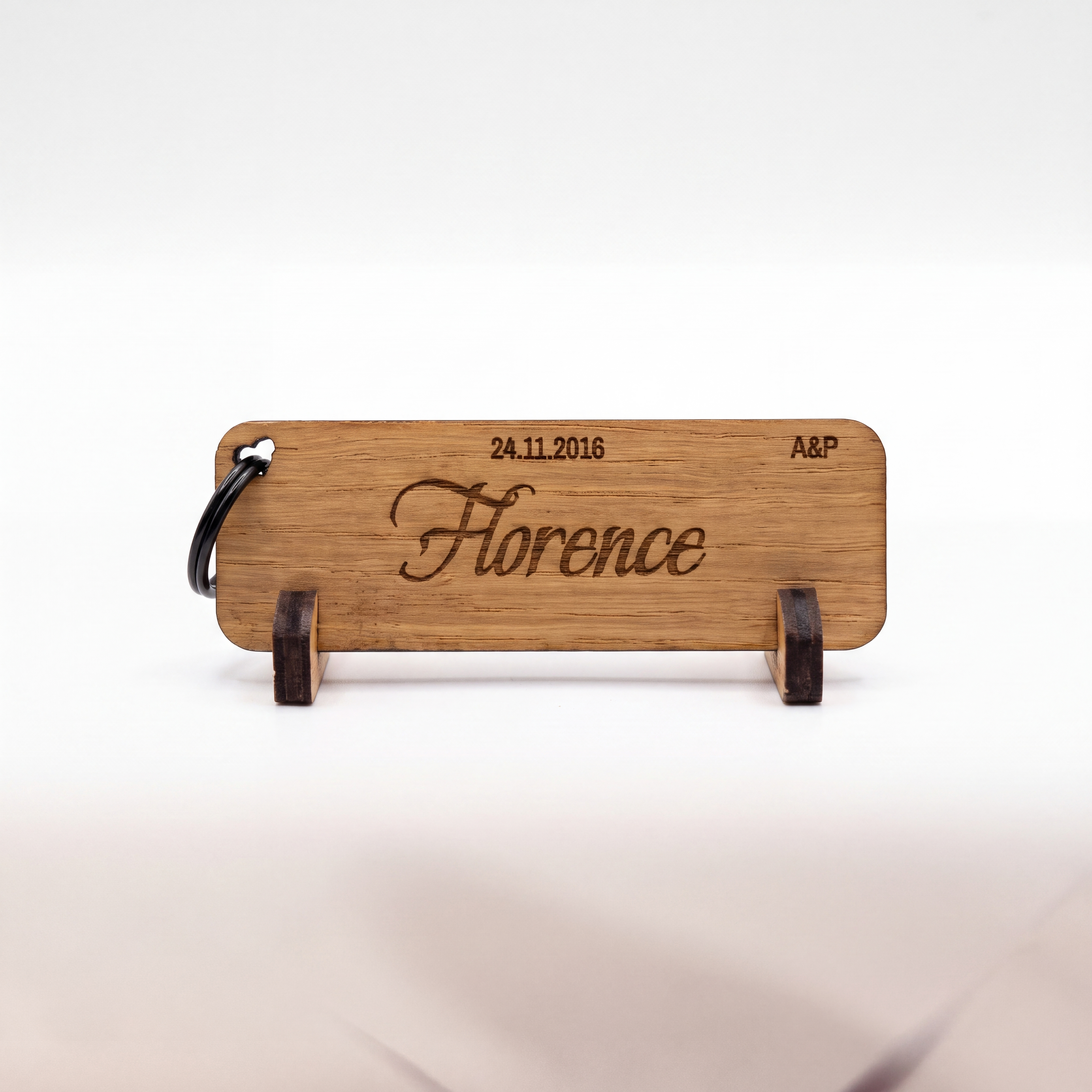 Marque-place Porte-clés Personnalisé en Bois