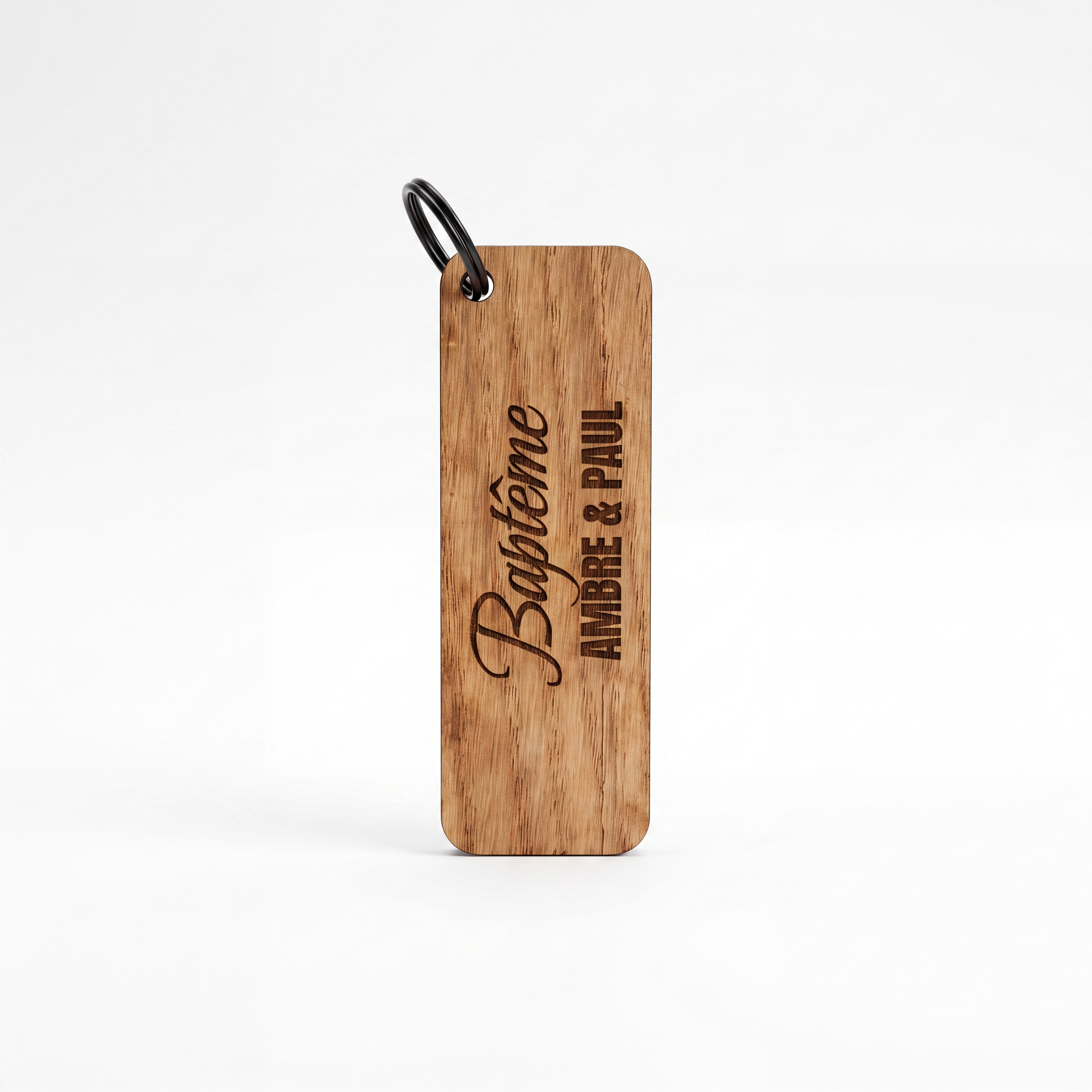 Marque-place Porte-clés Personnalisé en Bois